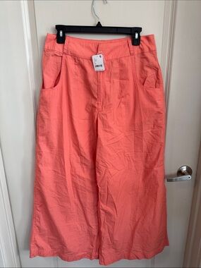 NWT Free People Coral Wide-Leg Trousers